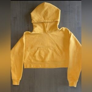 TNA Yellow Crop Hoodie
